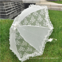 Белый Кружевной Свадебный Зонт Свадебный Зонтик Цветочные Кружева Свадебное Зонтик
